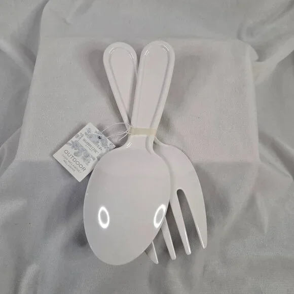 Outdoor Melamine Serving Bowl with Utensils - Picture 8 of 8